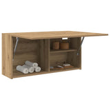 Bathroom Wall Cabinet Artisan Oak 80x25x40 cm Engineered Wood 860093