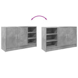 Sink Cabinet Concrete Grey 90x29x55 cm Engineered Wood 848125