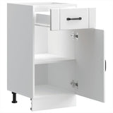 Kitchen Base Cabinet Lucca White Engineered Wood 853707