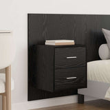 Headboard with Cabinet 3 pcs Black Oak Engineered Wood 3416135