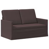 Sofa Set 2 pcs Dark Brown Fabric 3433138
