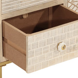 Sideboard 55x30x76 cm Solid Wood Mango and Iron 372010