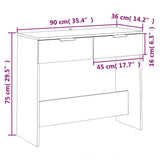 Console Table Sonoma Oak 90x36x75 cm Engineered Wood 811334