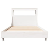 Bed Frame without Mattress White 90x200 cm Solid Wood Pine 3306430