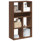 Book Cabinet Brown Oak 66x31x112 cm Engineered Wood 860307