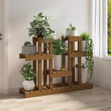 Plant Stand Honey Brown 104.5x25x77.5 cm Solid Wood Pine 822100