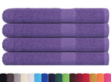 Towels "FROGN" 4 pcs Purple 100x200 cm 360 gsm 136891