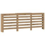 Radiator Cover Artisian Oak 205x21.5x83.5 cm Engineered Wood 852725