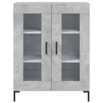 Highboard Concrete Grey 69.5x34x180 cm Engineered Wood 3198277