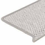 Stair Mats Self-adhesive Sisal-Look 30 pcs 65x21x4 cm Platina 3365882