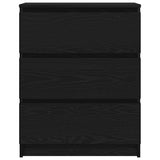 Sideboard Black Oak 60x35x76 cm Engineered Wood 862493