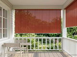 Outdoor Roller Blind 90% UV Block Terracota 350 x 140 cm HDPE 42035997