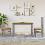 Dining Table Corona Grey 112x60x75 cm Solid Wood Pine 4005715
