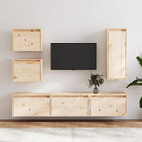 TV Cabinets 6 pcs Solid Wood Pine 3100184