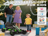 Pedal Go Kart for Kids Aged 3-6 Years, with Freewheel System, Brake, EVA Anti-Slip Wheels, Green T3398P378926