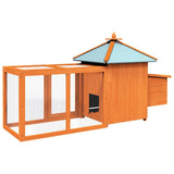 Chicken Coop Brown Solid firwood, plywood, galvanised steel Large 170220