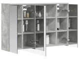 Bathroom Mirror Cabinet Concrete Grey 73.5 x 16 x 62.5 cm 889170