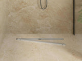 360&deg Shower Drain with Slim Model Silver 70 cm 42015987