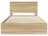 Bed Frame with Drawer Sonoma Oak 100 x 200 cm Engineer Wood 3411147