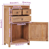 Sideboard 50x30x90 cm Solid Teak Wood 287237