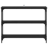 Console Table Black oak 100 x 22.5 x 75 cm Engineered Wood 883505