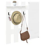 Wall-Mounted Coat Rack White 100 x 10 x 100 cm Engineered wood 874507