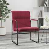 Lounge Chair Wine Red 55x64x80 cm Fabric 351345