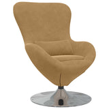 Egg Chair Brown 63 x 73 x 90 cm Velvet 42002732