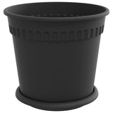Plant Pots 24 pcs Black 19 x 16 cm Plastic 3403269