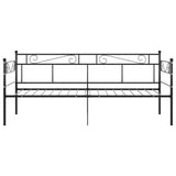 Sofa Bed Frame without Mattress Black Metal 90x200 cm 324767