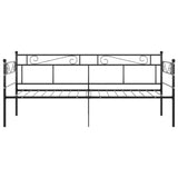 Sofa Bed Frame without Mattress Black Metal 90x200 cm 324767