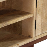 Console Table 115x30x76 cm Solid Rough Mango Wood 282746