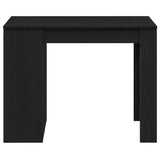 Desk with Drawer and Shelf Black Oak 102x62x77.5 cm Engineered Wood 858687
