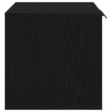 Cat Litter Box Enclosure Black Oak 60x40x40 cm Engineered Wood 865986