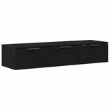 Wall Cabinet Black Oak 102 x 30 x 20 cm Engineered Wood 862777