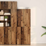Highboard 2 pcs Old Wood 70 x 42.5 x 185 cm 3365588