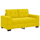 Sofa Yellow 160 x 77 x 82 cm Fabric 4105116