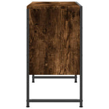 Bathroom Sink Cabinet Smoked Oak 80x33x60 cm Engineered Wood 842463