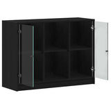 Sideboard Black Oak 100 x 37 x 75.5 cm 3329302