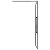 Shower walls Black 80 x 195 cm Glass and Aluminium 151880