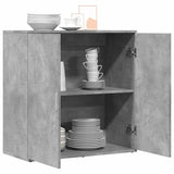 Sideboard Concrete Grey Engineered Wood Medium Sideboard 840516