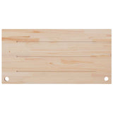 Desk Top White 100x50x2.5 cm Solid Wood Pine 824456