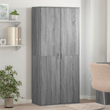 Shoe Cabinet Grey Sonoma 80x39x178 cm Engineered Wood 3276677