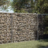 Gabion Basket with Cover 150x100x100 cm Galvanised Iron 3295191