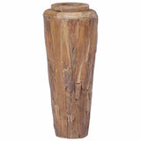 285209 Decoration Vase 40x100 cm Solid Teak Wood