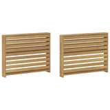 Armrests Module 2 pcs White 78.5 x 10 x 61 cm Solid Acacia Wood 901594