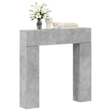 Fireplace Surround Concrete Grey 102 x 18 x 100.5 cm 8006601