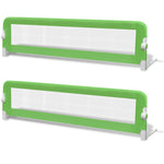Toddler Safety Bed Rail 2 pcs Green 150x42 cm 276084