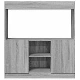 Highboard Grey Sonoma 92x33x100 cm Engineered Wood 855129
