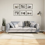 Shaggy Rug PAMPLONA High Pile Modern Cream 140x200 cm 375235